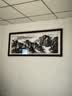 牧子喜行万里长城靠山图办公室聚宝盆山水画客厅风景挂画沙发背景墙装饰画 07款-靠山图 长140*60cm +有机玻璃+实木边框 实拍图