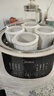 美的（Midea）电炖锅电蒸锅电炖盅隔水炖 0涂层不锈钢内胆多功能煮粥煲汤燕窝炖盅4.5L白瓷炖蒸炖一体MD-DZC2556 实拍图