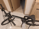 EROADE伊诺德儿童折叠自行车男女孩青少年初中小学生铝合金山地车中大童 全铝合金造-黑色 24寸24速-X1-150-170cm 实拍图
