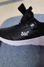 361°儿童运动鞋男童跑鞋秋冬密网轻便魔术贴女童皮革加绒保暖运动鞋 【皮革加绒】碳黑/361度白 34 实拍图