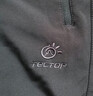 探拓（TECTOP）冲锋裤男加绒保暖防风软壳裤登山徒步裤 男款黑色 XL 实拍图