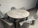 晨巢 岩板餐桌 实木餐桌椅组合现代简约可伸缩折叠吃饭桌子餐厅家具 升级双轨-岩板餐桌-111皮椅 1.35米一桌六椅-12MM岩板厚度 实拍图