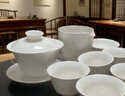 瓷牌茗茶具（cipaiming teaset）羊脂玉茶具套装德化白瓷茶壶泡茶器办公室会客盖碗功夫茶杯整套 《美人肩盖碗》羊脂玉 10件 实拍图