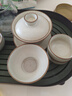八千行汝窑三才盖碗套装陶瓷茶具三件套功夫泡茶碗喝茶杯整套 实拍图