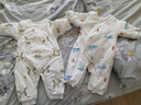 童泰新生婴儿衣服连体衣夹棉秋冬季0-6月初生宝宝纯棉加厚哈衣爬服 魔法小兔 59cm (建议1-3个月身高55-60cm) 实拍图