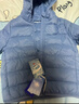 迷你巴拉儿童羽绒服男女童厚款保暖连帽棉服防风保暖羽绒外套【防水透湿】 冰蓝80935 【白鸭绒-1000+洁净度】 140 【充绒量59.1g】 实拍图