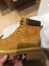 骆驼（CAMEL）【王俊凯同款】加绒马丁靴男鞋秋冬新款大黄靴女户外工装登山靴子 G122W7757TR金黄色（男 绒里款） 42 实拍图
