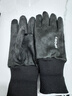 yaphtes冬季手套麂皮绒男女保暖触屏户外骑行跑步开车防风加绒手套 黑色 实拍图