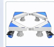 贝石 洗衣机支架底座 全自动滚筒波轮支架防滑防震脚架冰箱空调适用于海尔小天鹅西门子松下等通用脚垫 实拍图