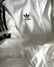 adidas情侣款复古风梭织立领夹克外套男女秋季阿迪达斯官方三叶草 亮白   S 实拍图