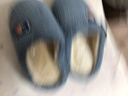 大嘴猴（Paul Frank）棉拖鞋男情侣时尚简约厚底家居保暖冬季拖鞋PF6661蓝色270 实拍图