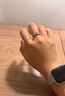 BJYLS999足银戒指女男素圈食指环小众开口纯银尾戒饰品实用礼物送女友 【999足银】极简素圈戒指-女款 实拍图