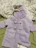 玛米玛卡（MOMOCO）儿童外套冬季女童大衣加绒甜美时尚爱心呢子大衣 紫色 150 实拍图