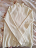 恒源祥100羊毛衫女秋冬加厚打底衫毛衣百搭羊毛修身内搭半高领针织衫 白色  仅剩3件 2XL 130-140斤 实拍图