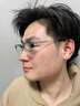 CAPONI纯钛近视眼镜理工男超轻半框变色防蓝光平光镜女斯文眉形可配度数 实拍图