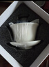 金镶玉 功夫茶具茶壶 盖碗羊脂玉白瓷大号家用泡茶碗 甜白盖碗 实拍图