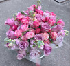 冉子花坊鲜花速递粉玫瑰抱抱桶向日葵花篮生日礼物送女友爱人同城配送 爱的抱抱紫色 实拍图