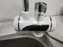四季沐歌（MICOE）【10年旗舰丨热销10万】电热水龙头即热式速热水龙头热水加热器侧进水下进水冷热两用厨房 雪山白+下进水【即开即热+水电分离】漏保插头 实拍图
