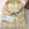 优衣库女装法兰绒衬衫/格纹格子长袖衬衣25秋冬新款485263 41 杏黄色 L 实拍图