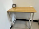 舒客艺家 电脑桌台式小户型小桌子家用学习桌写字办公书桌电竞长条桌子 木纹白架单桌80*50*74 加固电脑桌 实拍图