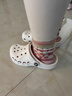 卡骆驰（CROCS）洞洞鞋贝雅男鞋女鞋轻便耐磨一脚蹬拖鞋休闲鞋|10126 白-100 36 /37(220mm) 实拍图
