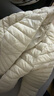 鸭鸭（YAYA）佟丽娅同款轻薄羽绒服女新款冬季短款圆领内胆修身时尚薄外套男 米白色【女款无领】 L 【建议100-115斤】 实拍图