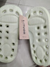 乐拖浴室速干凉拖鞋男夏镂空漏水厚底洗澡情侣居家拖鞋  浅灰40-41 实拍图