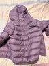 迷你巴拉【防水透湿】男女童保暖连帽三防保暖儿童羽绒外套2025年秋冬新款 粉紫70005 【白鸭绒-1000+洁净度】 130 【充绒量52.6g】 实拍图