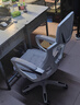锦汐 电脑椅家用办公椅子靠背人体工学椅学习转椅老板座椅游戏电竞椅 【可后躺】白框灰网 实拍图