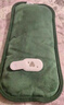 国标充电热水袋加长颈部安全防爆贴热敷暖水袋暖手宝电热宝暖电暖袋手袋暖脚暖床大姨妈神器 【国标防爆】复古绿（特大号加厚）-婴儿绒 加长款 实拍图