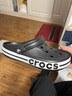 CROCS卡骆驰贝雅卡骆班|205089 黑色/白色-066 41/42(260mm)  实拍图