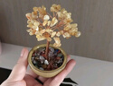 悠梵萌发财树开业办公桌摆件招财黄水晶树盆栽造型树桌面办公室创意礼物 实拍图