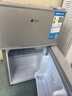 奥克斯小冰箱家用小型迷你冷藏冷冻两用出租房宿舍用节能省电寝室办公室电冰箱 【热卖款 升级净化去味】22A126DW银 实拍图