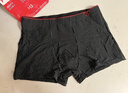猫人（MiiOW）男士内裤男棉质平角内裤透气中腰短裤舒适3条装男士平角裤 黑色+藏青+浅灰 2XL 120-140斤 实拍图