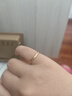 周六福新年礼物  黄金戒指女款碎碎冰车花亮面指环 计价 25号-2.38g 实拍图