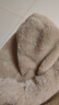 笙格儿帽子围巾一体秋冬季保暖毛绒帽加厚仿兔毛可爱学生护耳帽子冬天女 卡其色 均码 实拍图
