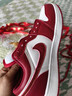 aj莆田纯原婚鞋dunk红色秀禾结婚女板鞋男新款百搭低帮婚鞋新娘鞋 7728白红+婚鞋配饰 40 实拍图