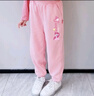 小马宝莉女童裤子秋冬款儿童加绒长裤女孩舒适保暖运动裤卫裤 粉 110 实拍图