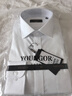 雅戈尔（YOUNGOR）长袖衬衫男DP免烫衬衫纯棉面料抗皱易打理新品 YLDP10171BJA白色 40 实拍图