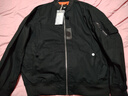 马登工装美式空中MA1飞行员夹克军事风短款外套复古棒球服男潮秋上衣 黑色 XL 实拍图