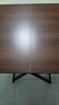 餐桌可折叠桌小户型家用简易饭桌吃饭桌子出租房屋户外便携手提桌 胡桃色120*60*74 实拍图
