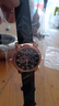 【网红爆款】商务腕表石英运动表休闲皮带男女手表 黑色 实拍图