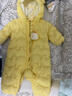 巴拉巴拉童装婴儿连体衣轻薄羽绒服宝宝衣服2025冬装抱衣爬服男童女童萌趣 黄色雪人-白鸭绒 73 cm-充绒量37g 实拍图