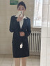 戈赛亚Gesaiya品牌小西装女2025年春秋冬季长袖职业装套装正式商务正装 黑色西装外套 M （90-100斤） 实拍图