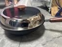 小熊（Bear）含钛不粘铁炒锅 无涂层炒菜锅32cm家用平底锅燃气灶通用JG039-P02 实拍图