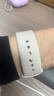 苹果 Apple Watch Series 11/10/9/8/7代原装运动硅胶/耐克表带通用版 95新星光色 44mm/45mm/46mm通用 实拍图