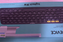 罗技（Logitech）时尚系列 K380 键盘 蓝牙办公键盘 无线键盘 女友 便携超薄键盘 笔记本键盘 黑灰色 实拍图