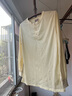 马登工装 美式复古重磅亨利衫长袖T恤男开领硬汉内搭纯棉打底衫秋 米白 M 实拍图