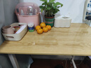 舒客艺家 电脑桌台式小户型小桌子家用学习桌写字办公书桌电竞长条桌子 木纹白架单桌80*50*74 加固电脑桌 实拍图