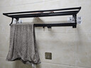 馨沛浴室毛巾架免钉打孔收纳挂架卫生洗手间厕所墙上置物架冲凉房挂件 实拍图